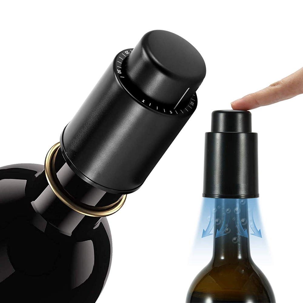 Wine Preservation Pump - Bouchons de bouteille de vin réutilisables,