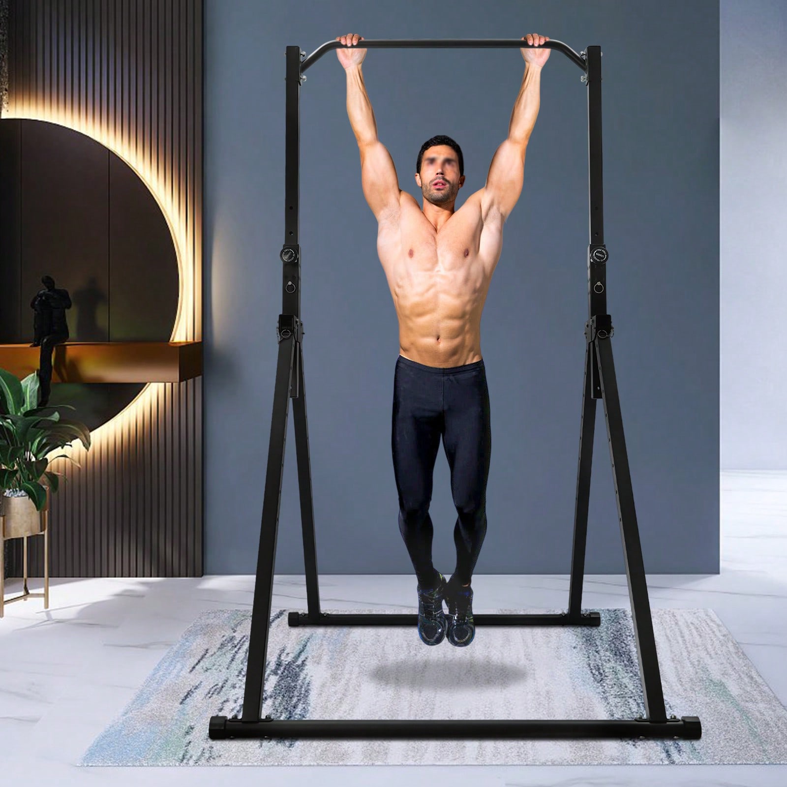Home Bar And Gym - Barre de traction triangulaire réglable en
