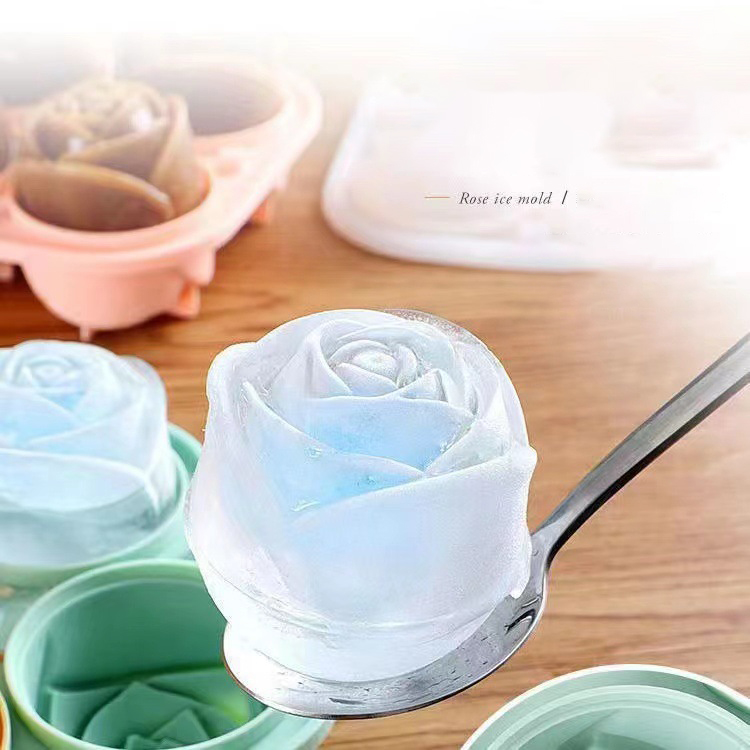 Ice Mold Sphere - Moules à glace Rose 3D, 4
