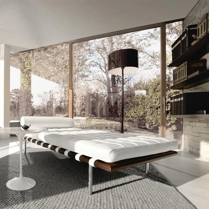 Home Barcelona - Canapé-lit moderne en cuir Barcelona, fauteuil