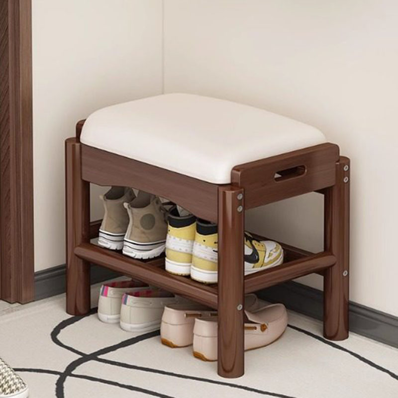 Home Bar Lounge - Pouf moderne en bois avec rangement