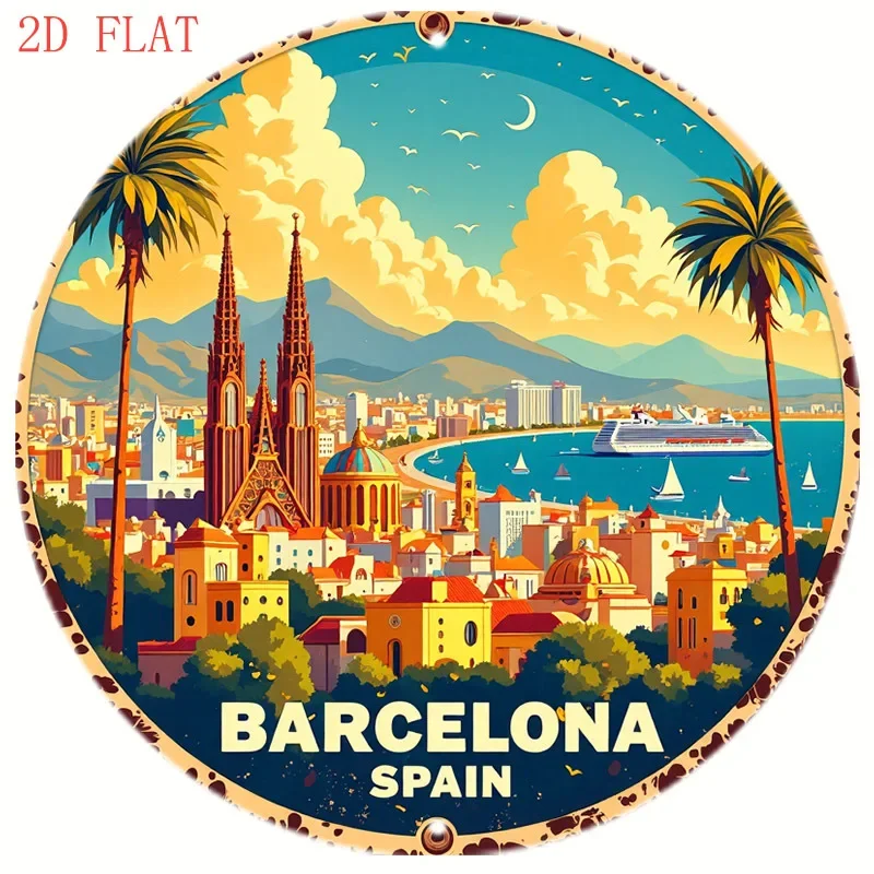 Panneau métallique rond de 8 p - Home Barcelona avis et prix