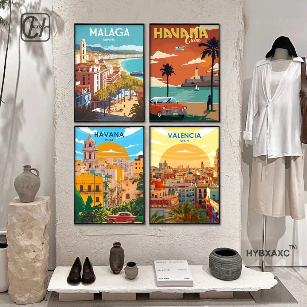 Affiche de voyage en toile Pay - Home Barcelona avis et prix