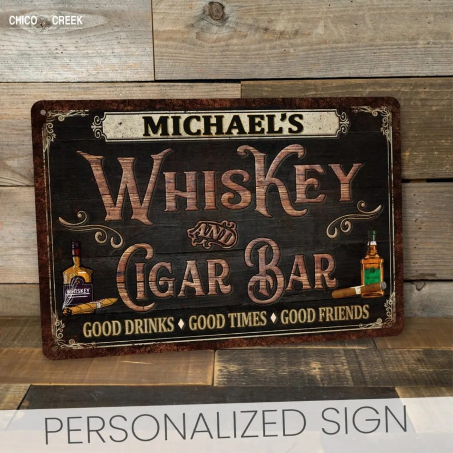 Panneau de bar vintage personn - Home Bar Signs avis et prix