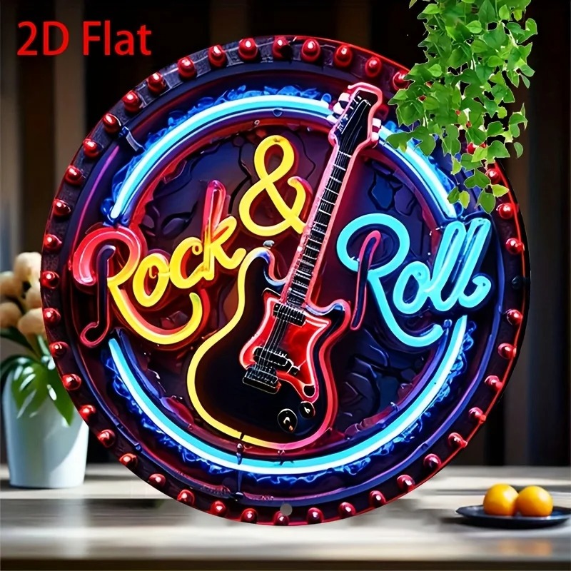 Enseigne au néon vintage rock, - Home Bar Accessories avis et prix