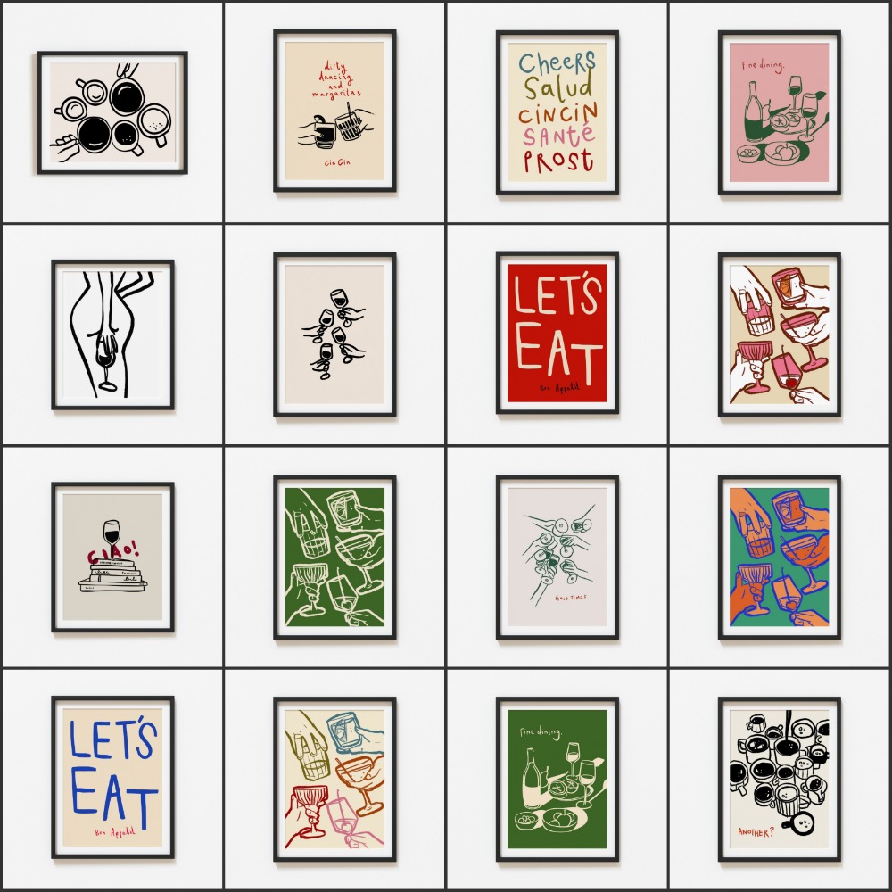 Affiche artistique de verres à - Old Fashioned Glass avis et prix